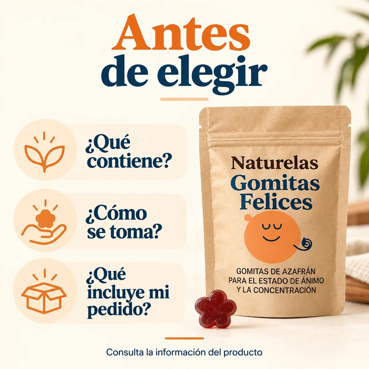 Preguntas frecuentes sobre Naturelas Gomitas Felices